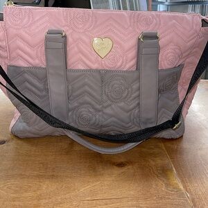 Betsey Johnson Rose Stitch Baby Diaper Bag